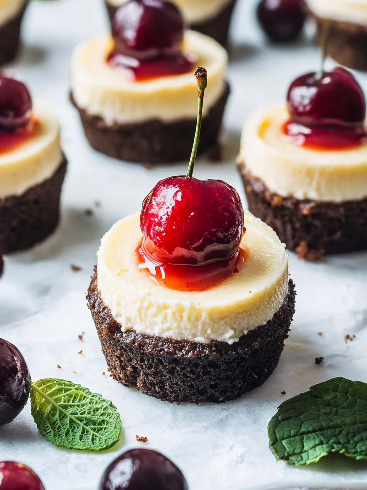 Irresistible Mini Cherry Cheesecakes for Quick Sweet Cravings 2 Mini Cherry Cheesecakes