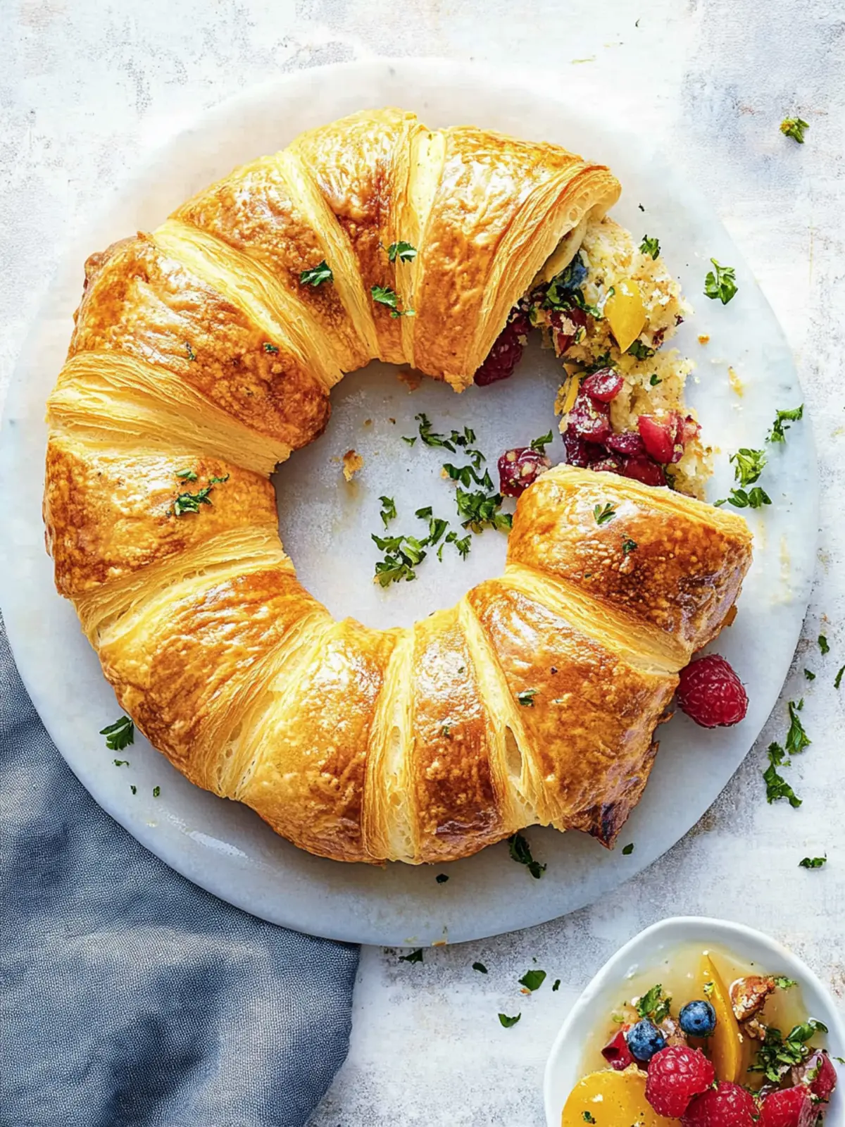 Crescent Breakfast Ring: Easy, Flaky Brunch Delight! 2 Crescent Breakfast Ring