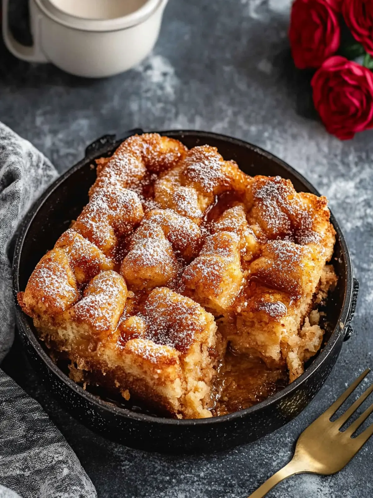 Decadent Overnight French Toast Casserole with Crunchy Topping 2 French Toast Casserole