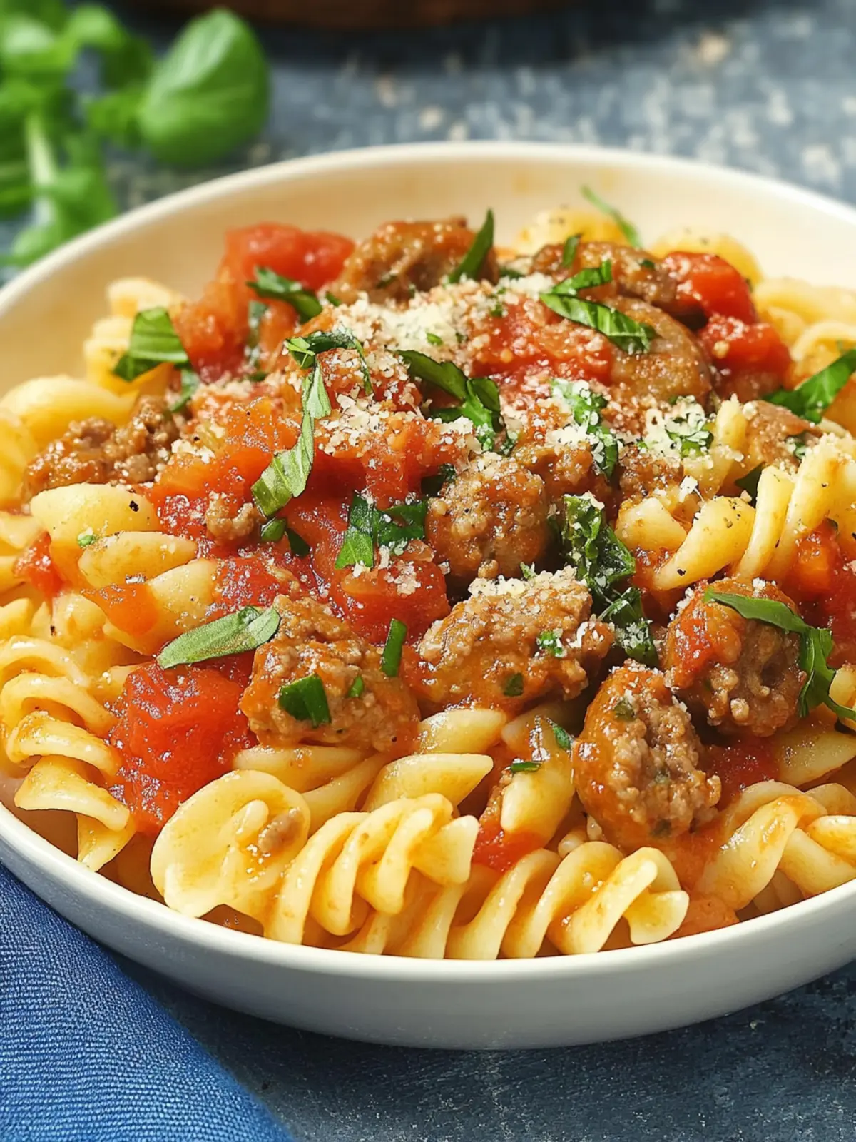 Hearty Italian Sausage Pasta Dinner for High-Protein Lovers 2 Italian Sausage Pasta Dinner (High Protein)