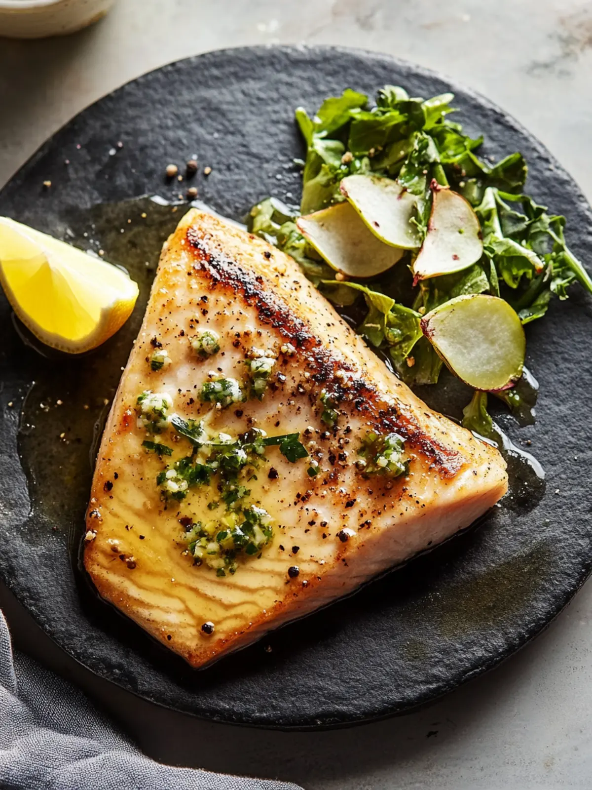 Swordfish Steaks With Peppercorn Butter for Quick Dinner Bliss 3 Swordfish Steaks With Peppercorn Butter