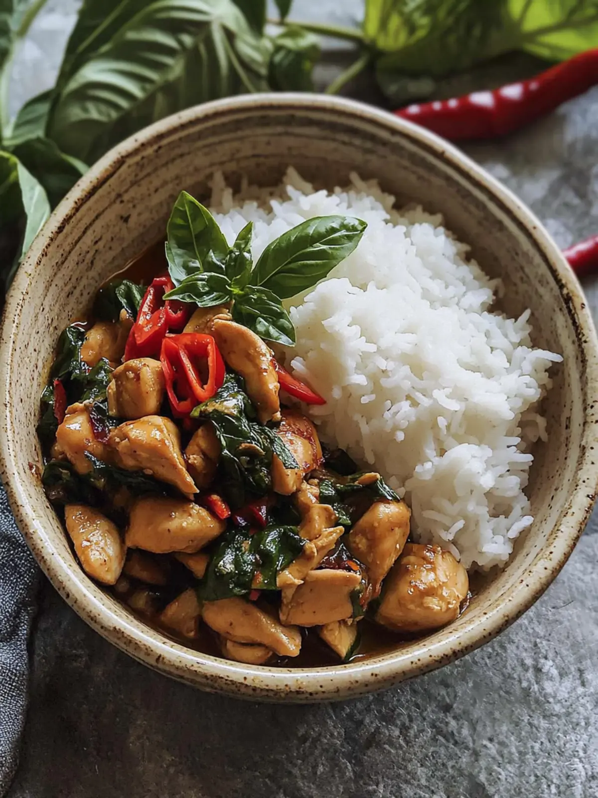 20-Minute Spicy Thai Basil Chicken (Pad Gra Pow Gai) Bliss 5 Spicy Thai Basil Chicken (Pad Gra Pow Gai)