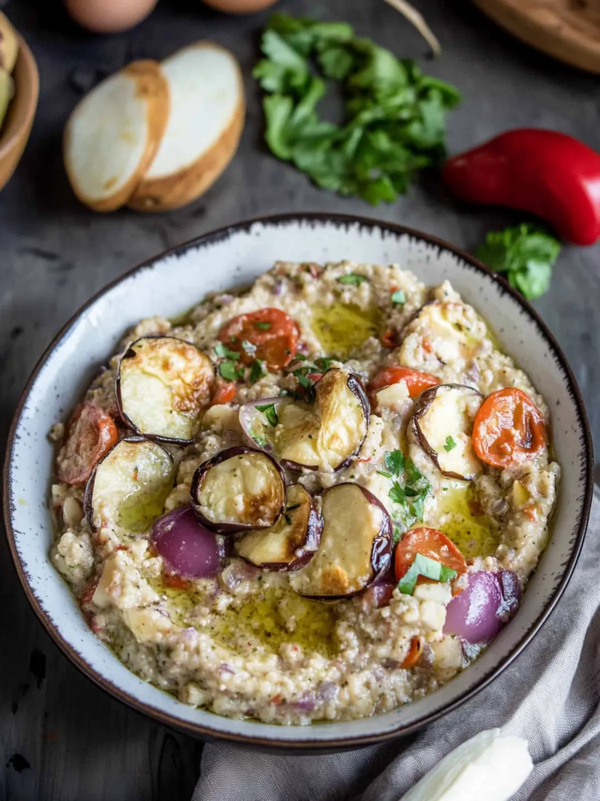 Moroccan Zaalouk My Favorite Creamy Roasted Eggplant Dip 2 Moroccan Zaalouk, My Favorite Roasted Eggplant Dip