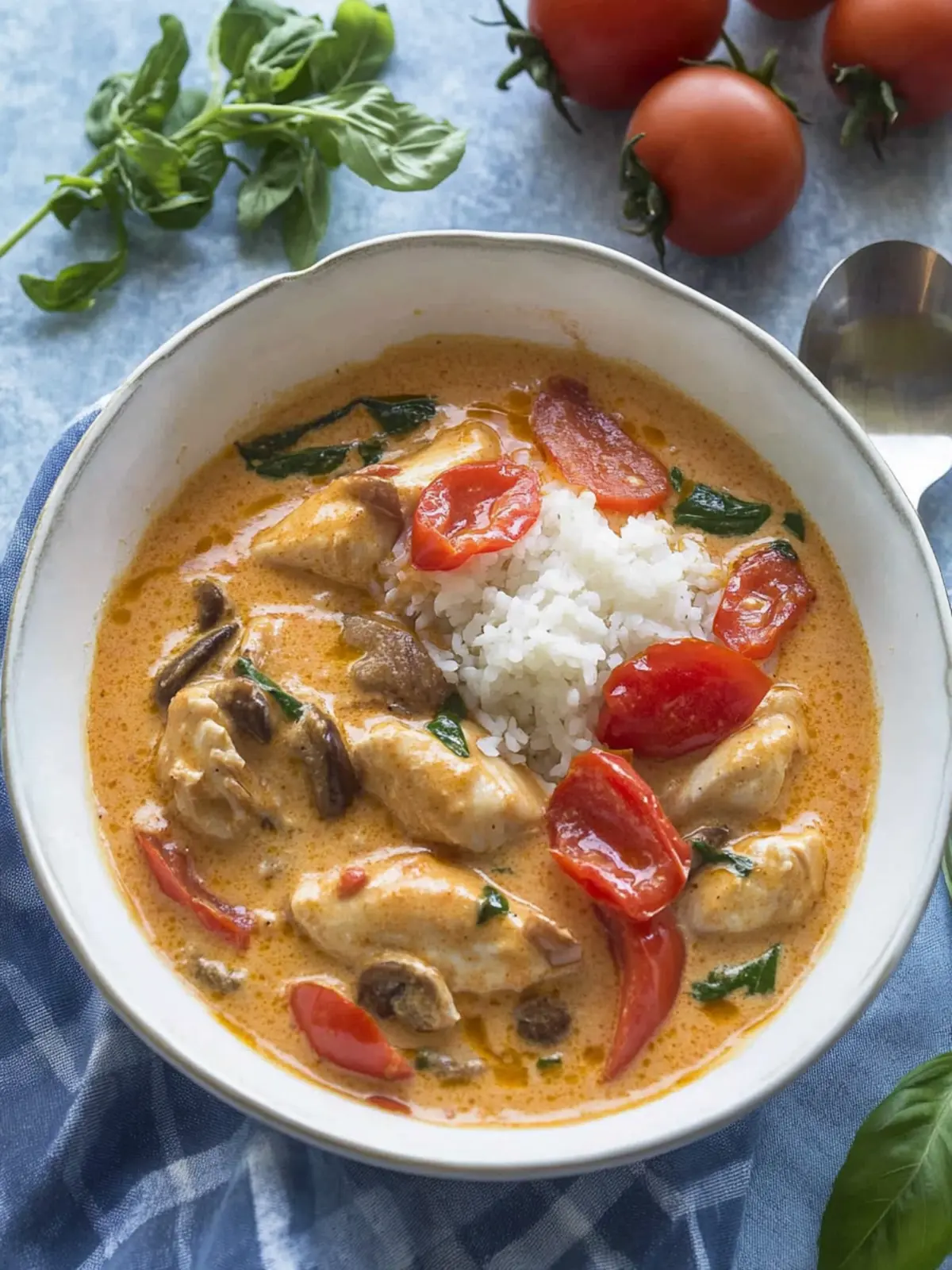 Creamy Tomato Chicken: Easy Japanese Fusion Recipe for Dinner 3 Creamy Tomato Chicken