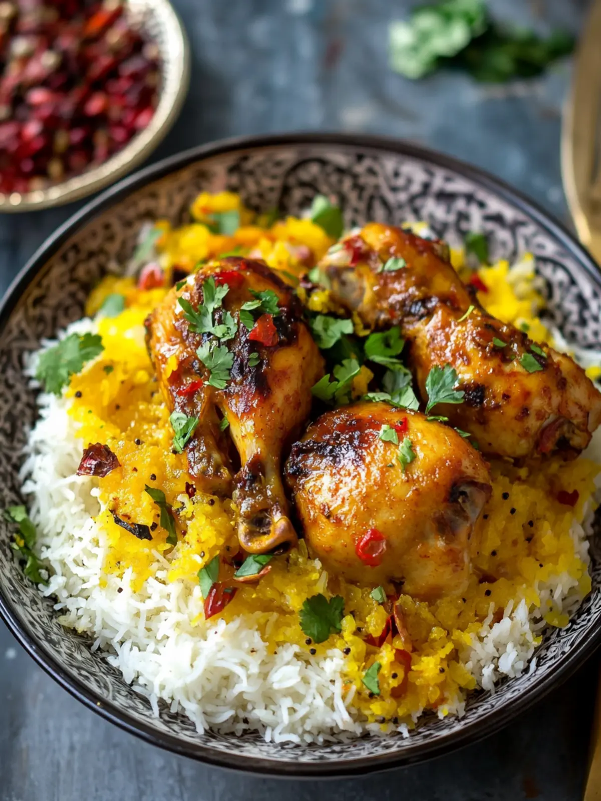 Irresistible Persian Saffron Chicken Zereshk Polo Ba Morgh Recipe 4 Persian Saffron Chicken {Zereshk Polo Ba Morgh}