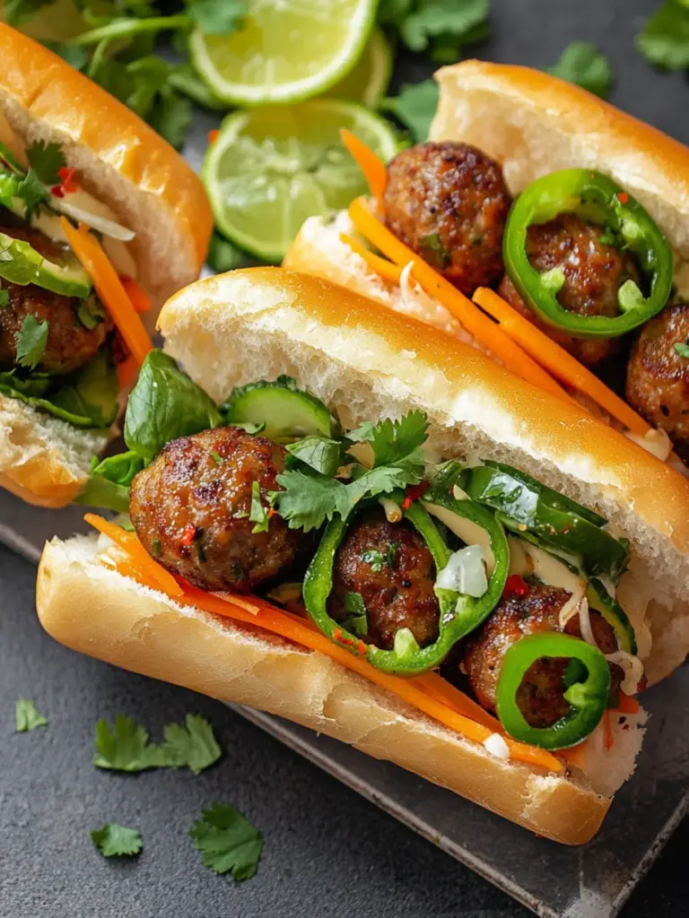 Meatball Banh Mi