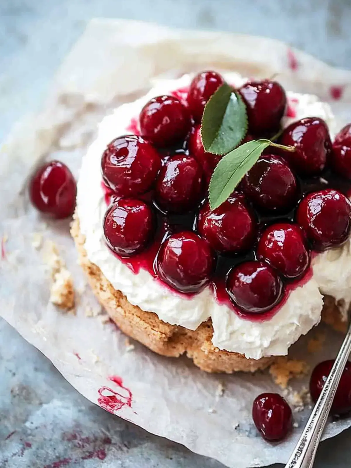 Irresistible Roasted Cherry Shortcake with Buttermilk Cream 2 Roasted Cherry Shortcake with Buttermilk Cream