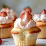 Bourbon Strawberry Angel Food Cupcakes That Melt in Your Mouth 7 Bourbon Strawberry Angel Food Cupcakes