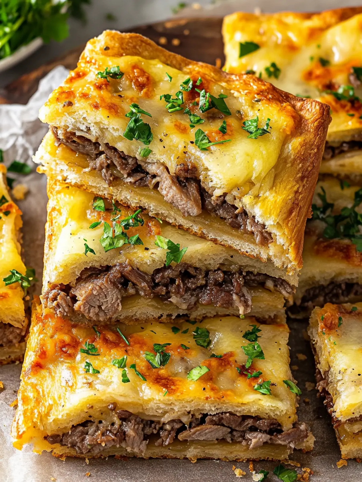 Philly Cheesesteak Squares: Quick, Cheesy Bliss for Dinner 4 Philly Cheesesteak Squares