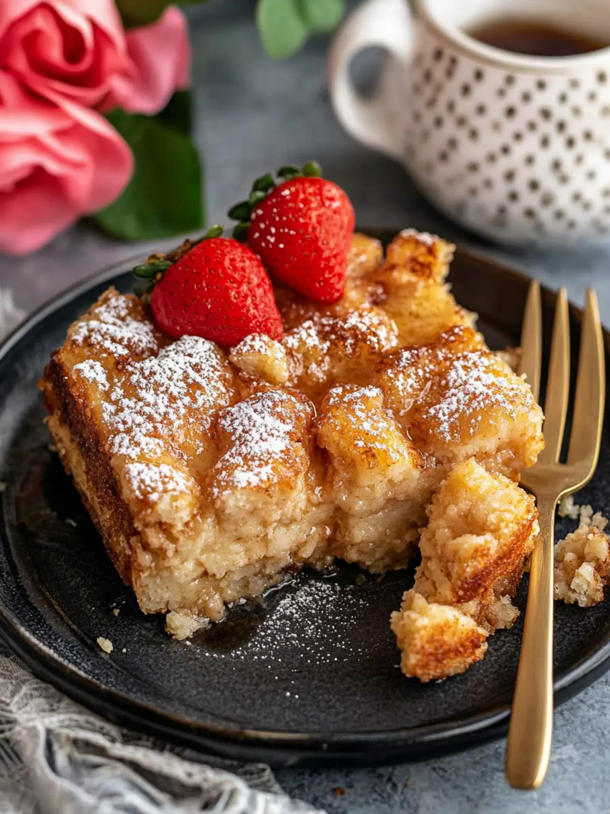 Decadent Overnight French Toast Casserole with Crunchy Topping 3 French Toast Casserole