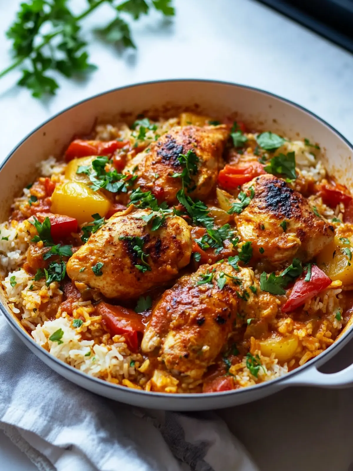 Savory Paprika Chicken and Rice Skillet for Cozy Nights 4 Savory Paprika Chicken and Rice Skillet