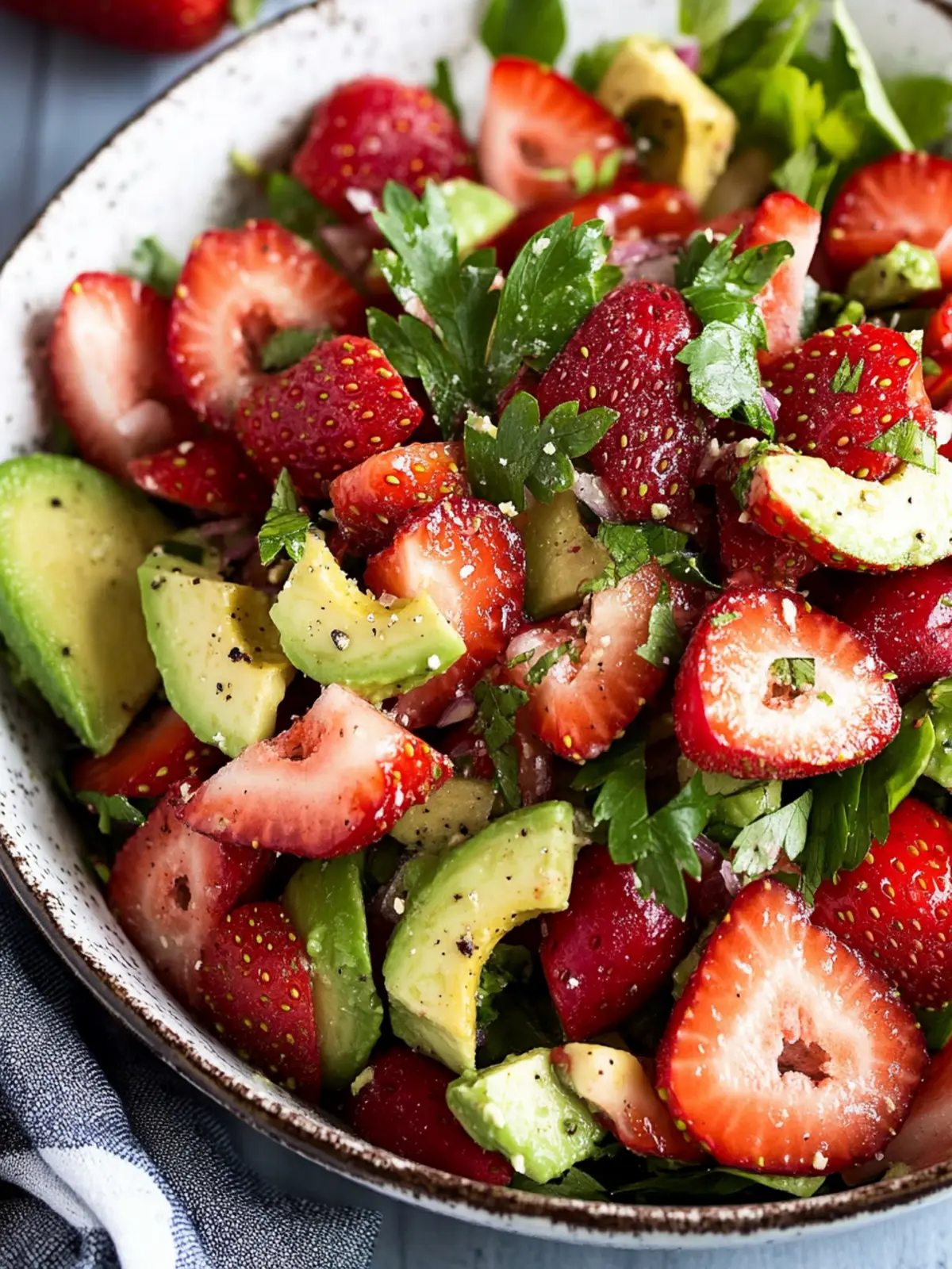 Fresh Strawberry Avocado Salad in 15 Minutes Flat 2 Strawberry Avocado Salad