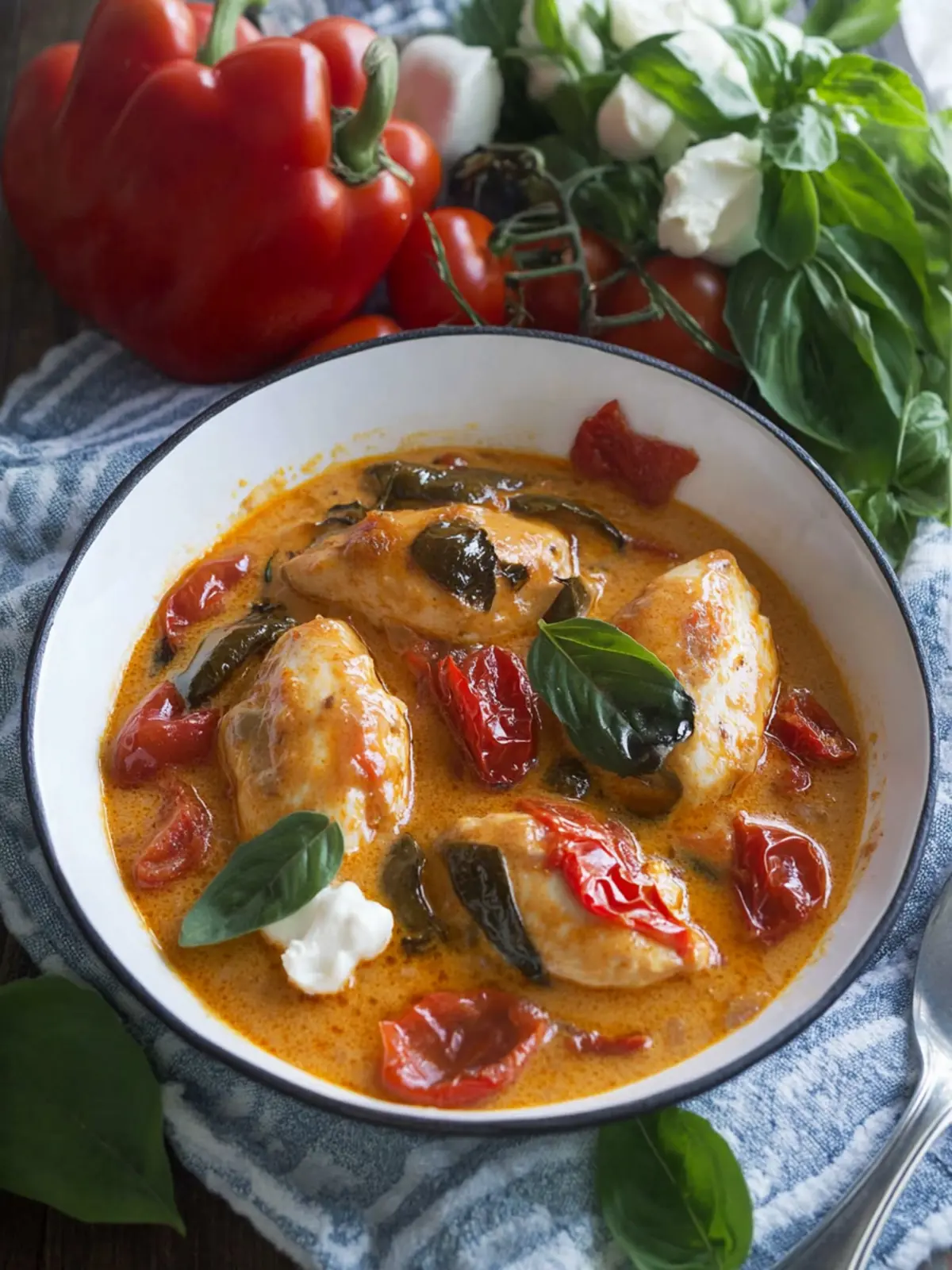 Creamy Tomato Chicken: Easy Japanese Fusion Recipe for Dinner 4 Creamy Tomato Chicken