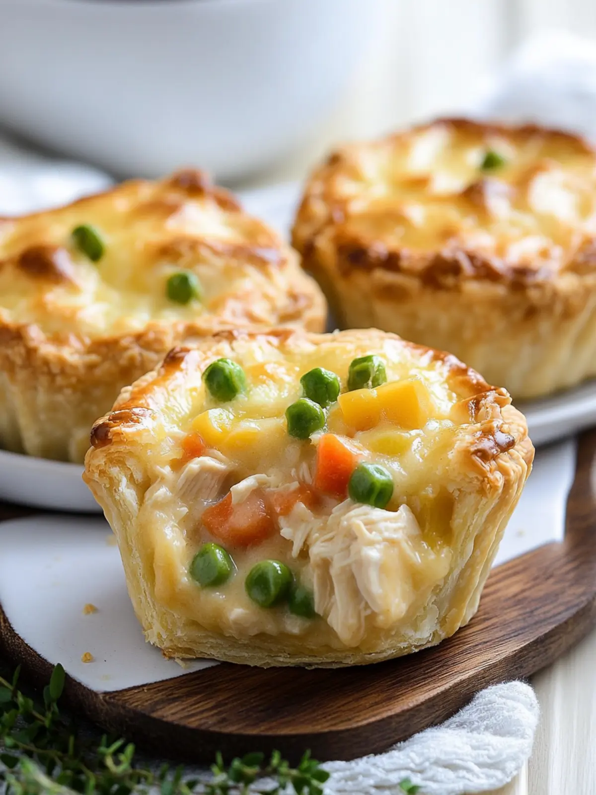 Mini Chicken Pot Pies: Cozy Comfort in Every Flavorful Bite 3 Mini Chicken Pot Pies