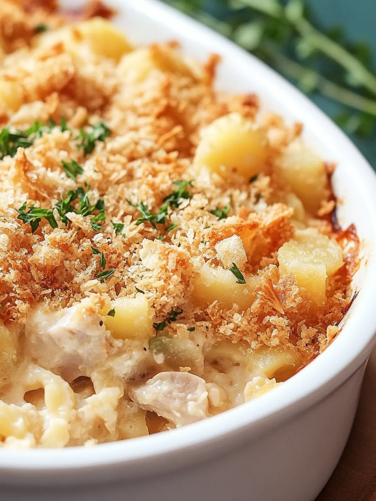 Creamy Tuna Noodle Casserole With Potato Chip Topping Delight 4 Tuna Noodle Casserole With Potato Chip Topping