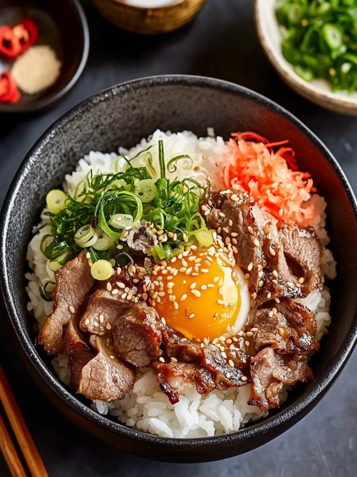 Savory Gyudon: Your Quick & Easy Japanese Beef Rice Bowl 4 Gyudon (Japanese Beef Rice Bowl)