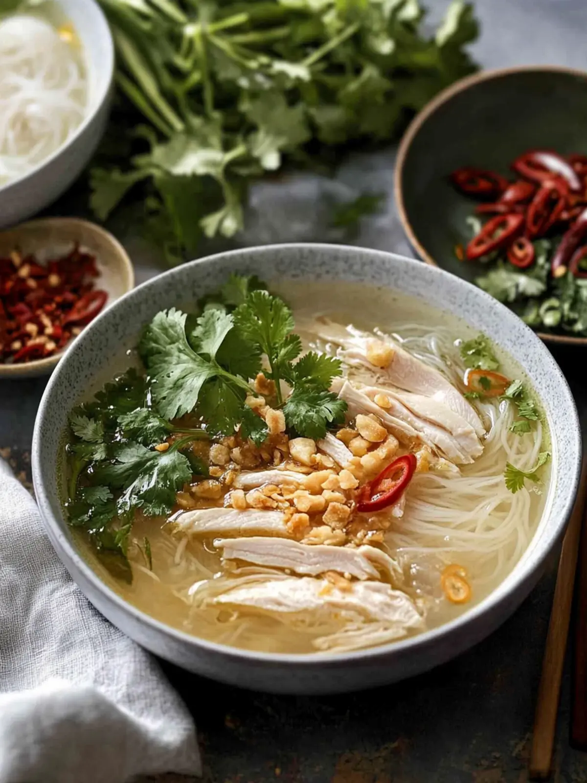 Savory Vietnamese Chicken Glass Noodle Soup (Miến Gà) Bliss 5 Vietnamese Chicken Glass Noodle Soup (Miến Gà)