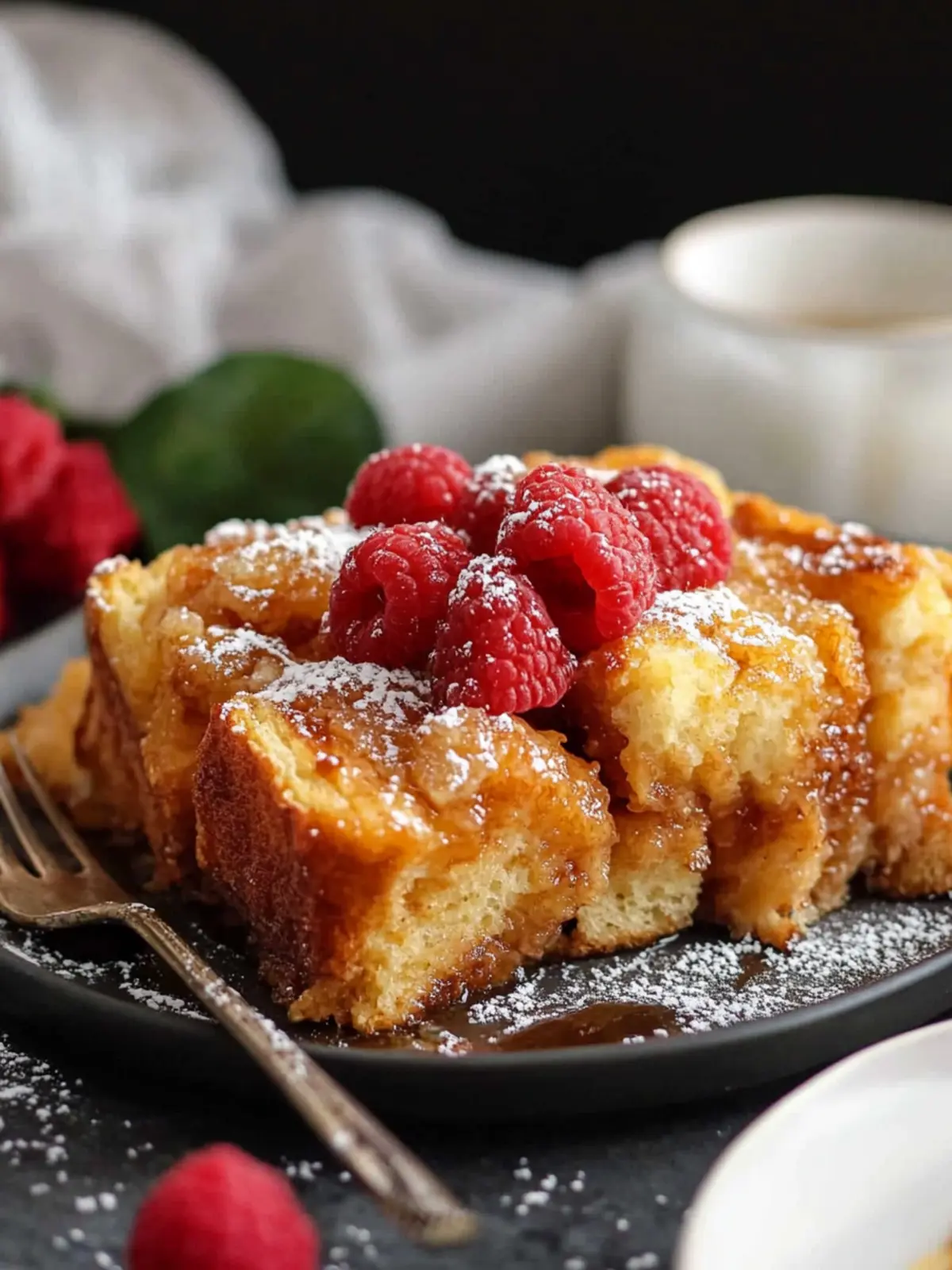 Decadent Overnight French Toast Casserole with Crunchy Topping 4 French Toast Casserole