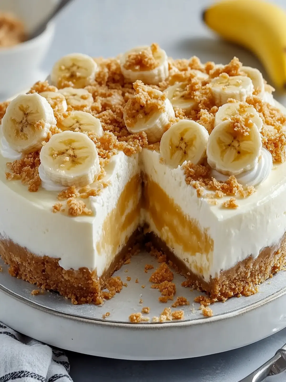 Creamy Banana Pudding Cheesecake for Delightful Gatherings 3 Creamy Banana Pudding Cheesecake