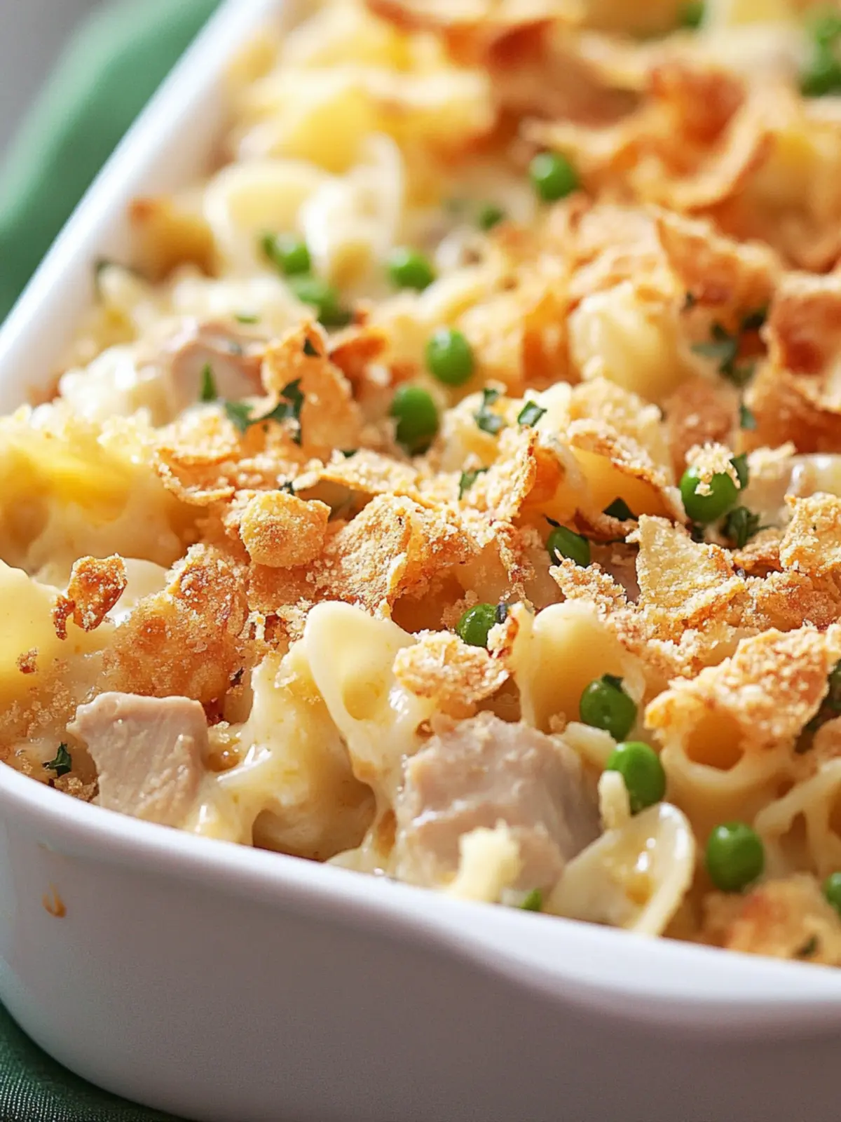 Creamy Tuna Noodle Casserole With Potato Chip Topping Delight 2 Tuna Noodle Casserole With Potato Chip Topping