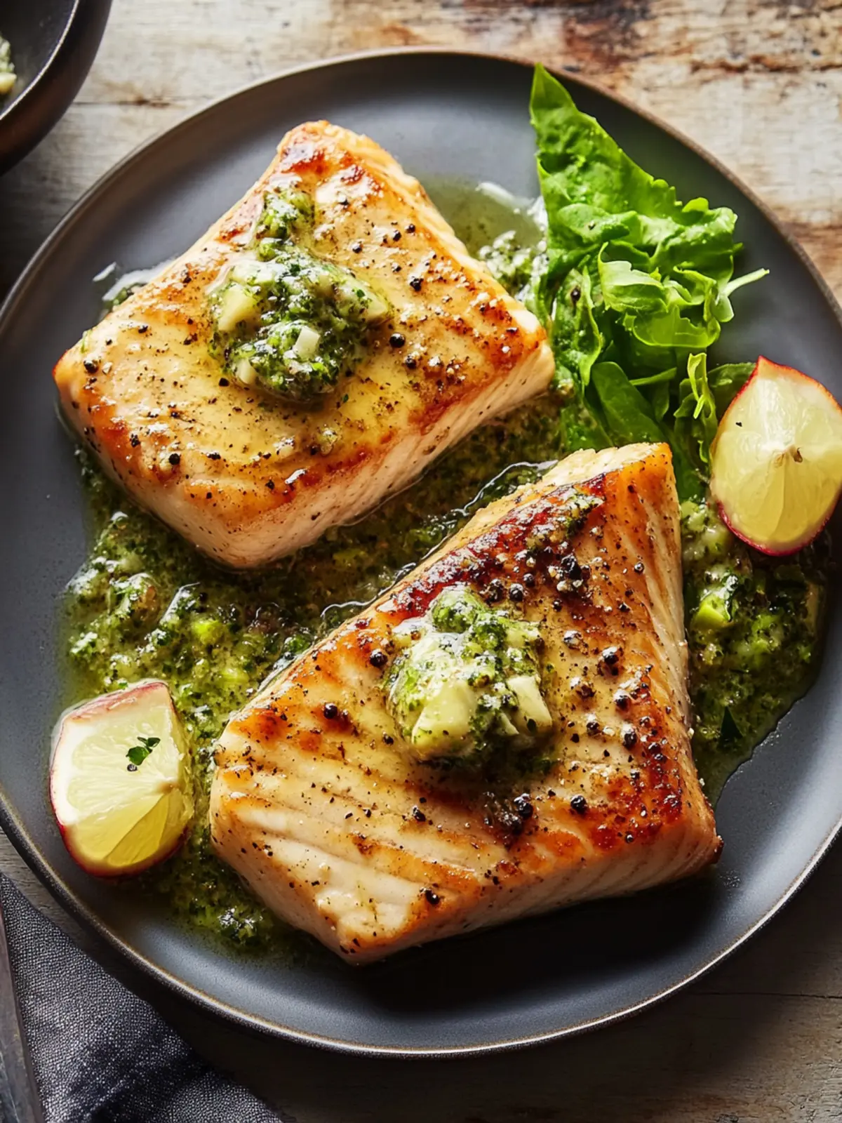 Swordfish Steaks With Peppercorn Butter for Quick Dinner Bliss 2 Swordfish Steaks With Peppercorn Butter