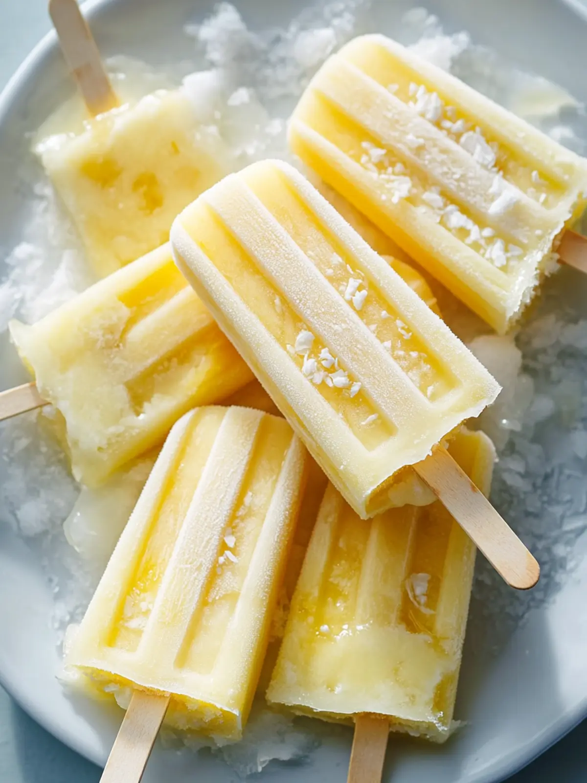 Frozen Pineapple Coconut Popsicles for a Tropical Escape 2 Frozen Pineapple Coconut Popsicles