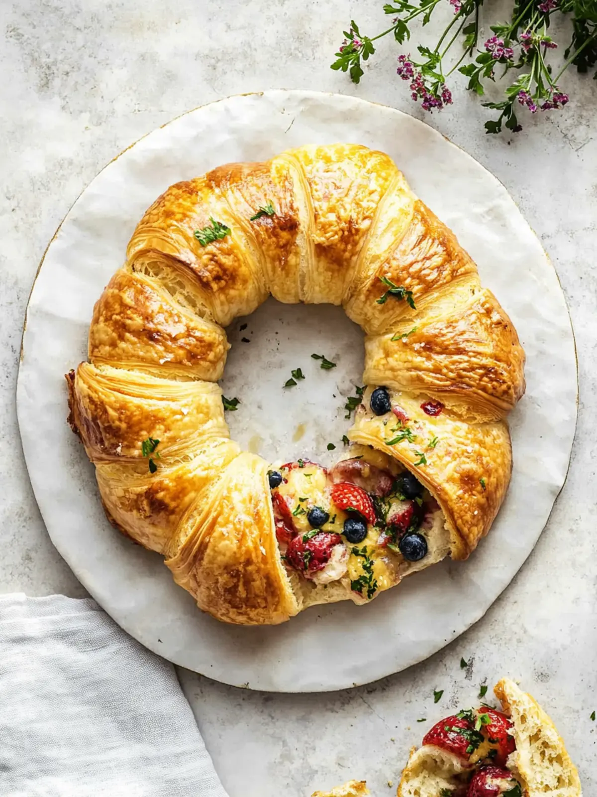 Crescent Breakfast Ring: Easy, Flaky Brunch Delight! 3 Crescent Breakfast Ring