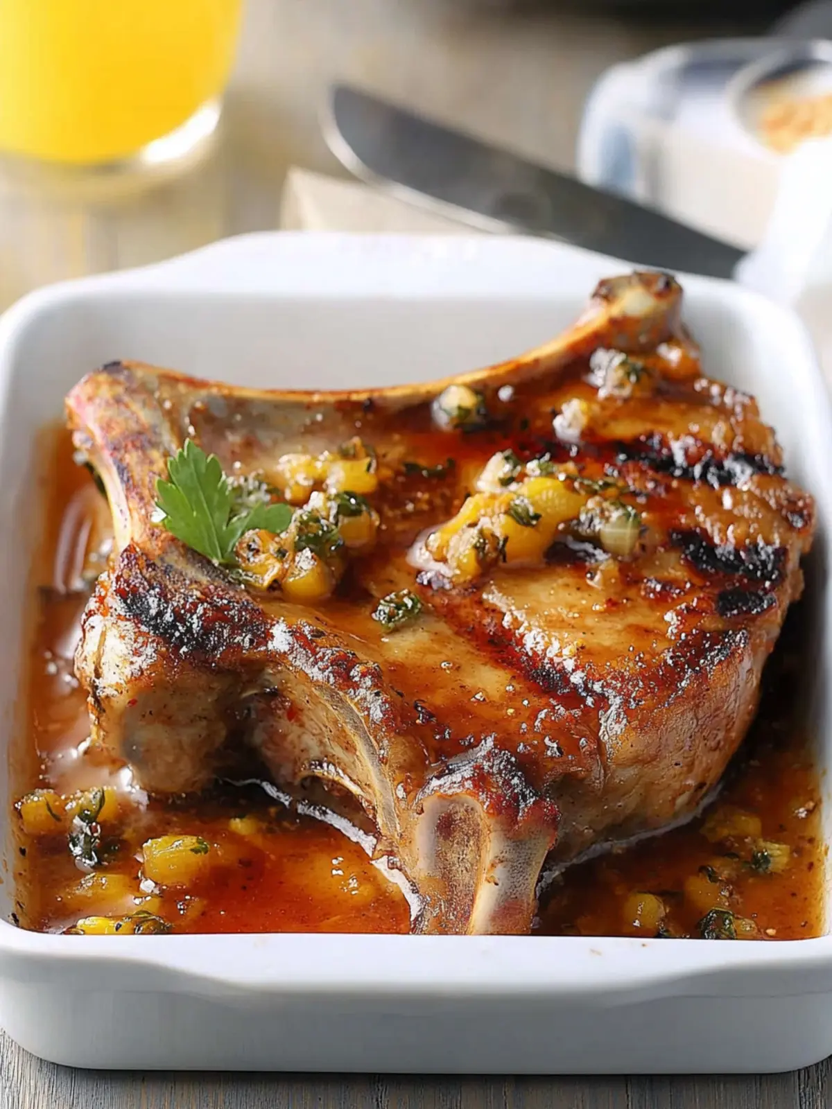 Irresistible Stuffed Iowa Chops with Corn and Apple Delight 2 Stuffed Iowa Chops