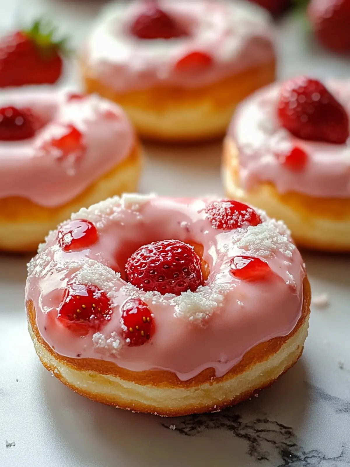 Delicious Strawberry Cheesecake Donuts: Quick & Easy Bliss 4 Strawberry Cheesecake Donuts: Quick, Easy & Delicious!