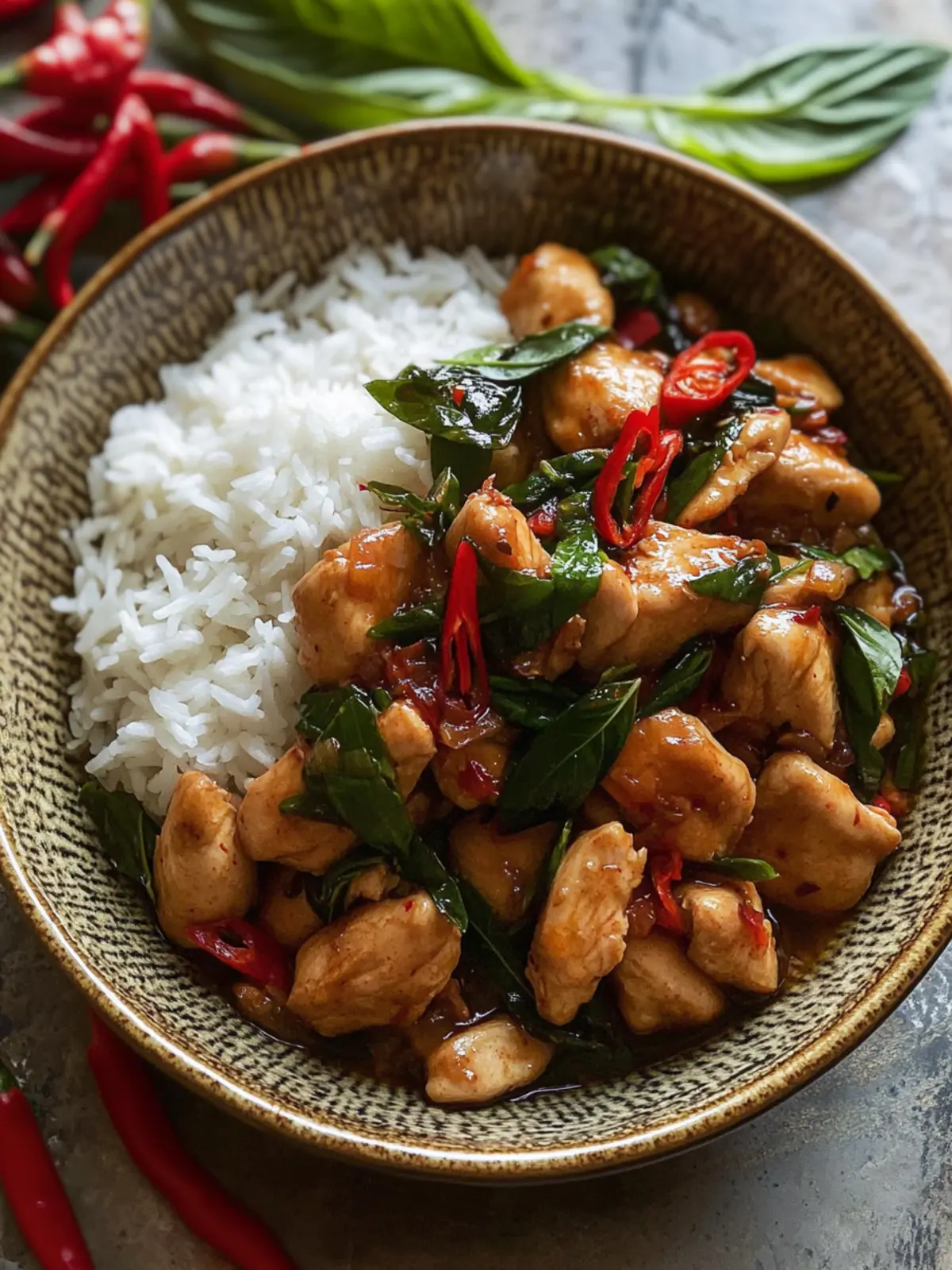 20-Minute Spicy Thai Basil Chicken (Pad Gra Pow Gai) Bliss 4 Spicy Thai Basil Chicken (Pad Gra Pow Gai)
