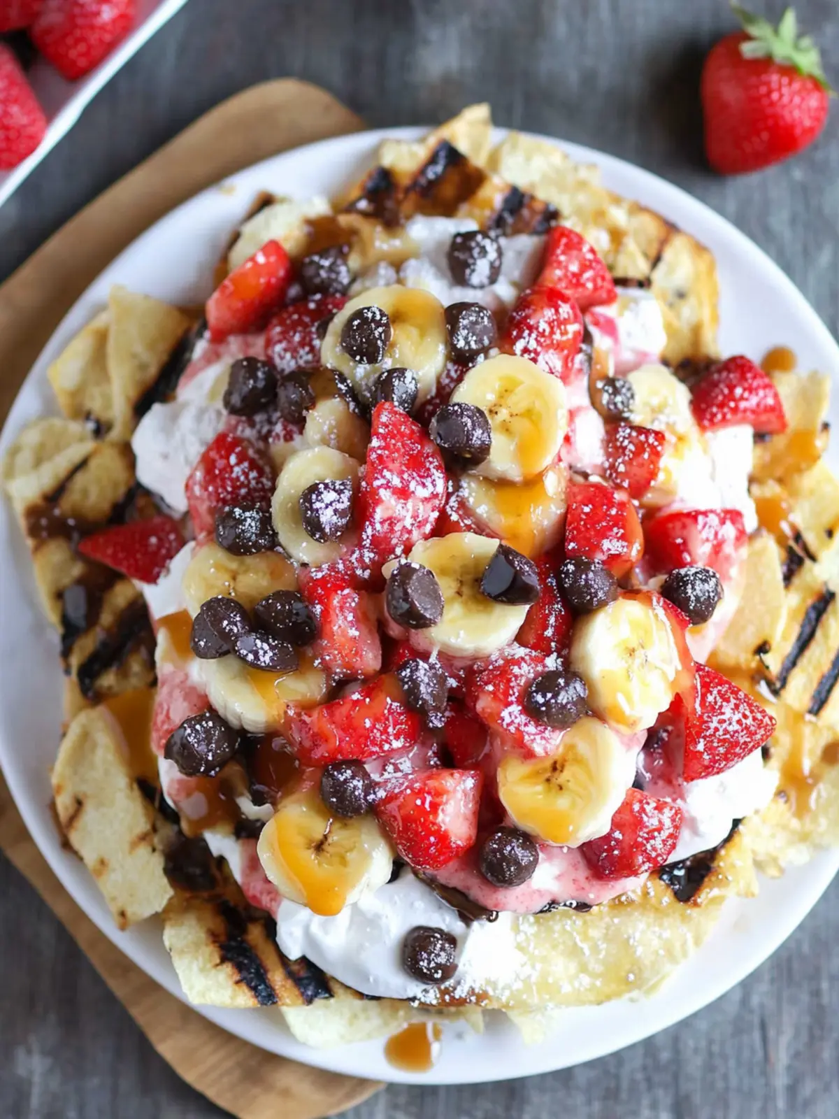Grill Up Banana Split Grilled Dessert Nachos Today! 5 Banana Split Grilled Dessert Nachos