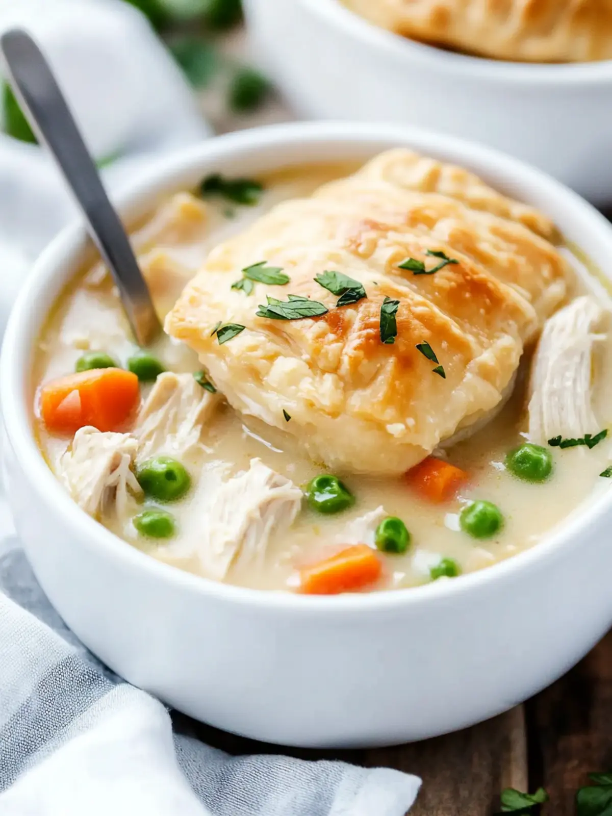 Comforting Crockpot Chicken Pot Pie Soup for Busy Evenings 2 Crockpot Chicken Pot Pie Soup