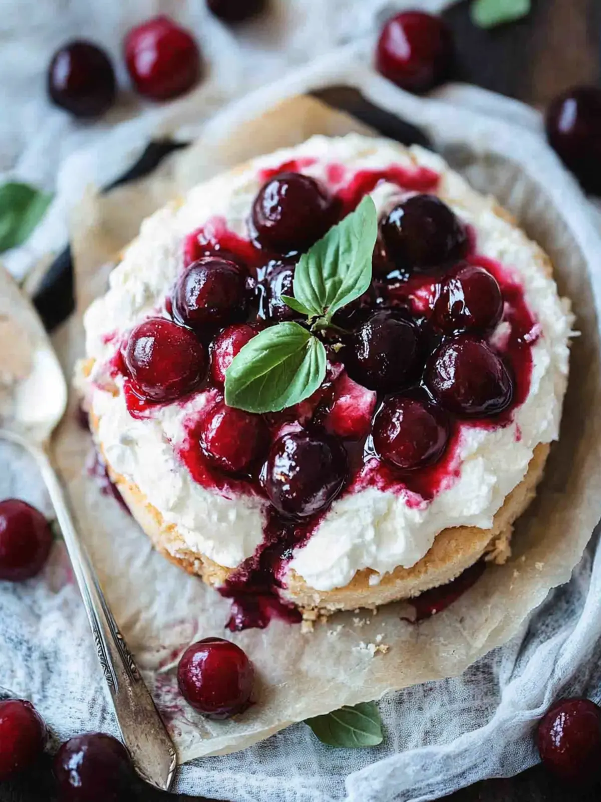Irresistible Roasted Cherry Shortcake with Buttermilk Cream 4 Roasted Cherry Shortcake with Buttermilk Cream