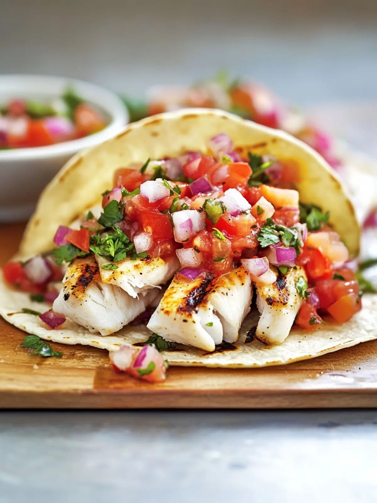 Grilled Baja Fish Tacos with Pico de Gallo that Wow Your Tastebuds 4 Grilled Baja Fish Tacos with Pico de Gallo Salsa
