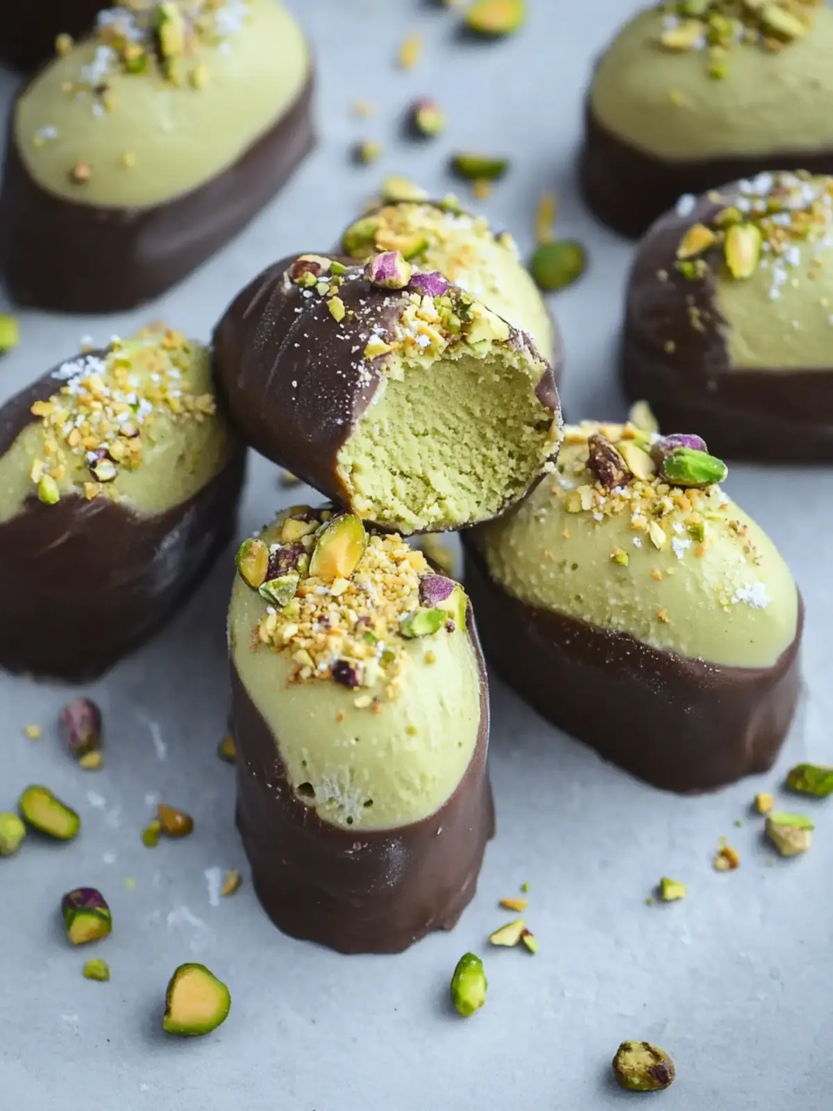 Creamy Mini Vegan Pistachio Ice Creams for Guilt-Free Treats 5 Mini Vegan Pistachio Ice Creams
