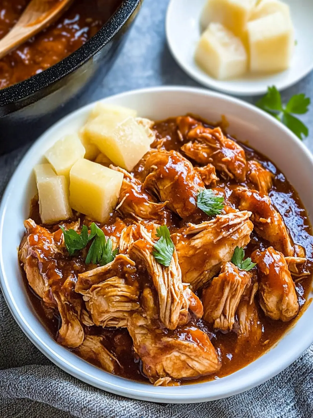 Slow Cooker Hawaiian Barbecue Chicken: 5 Ingredients for Bliss 4 Slow Cooker Hawaiian Barbecue Chicken: 5 Ingredients!