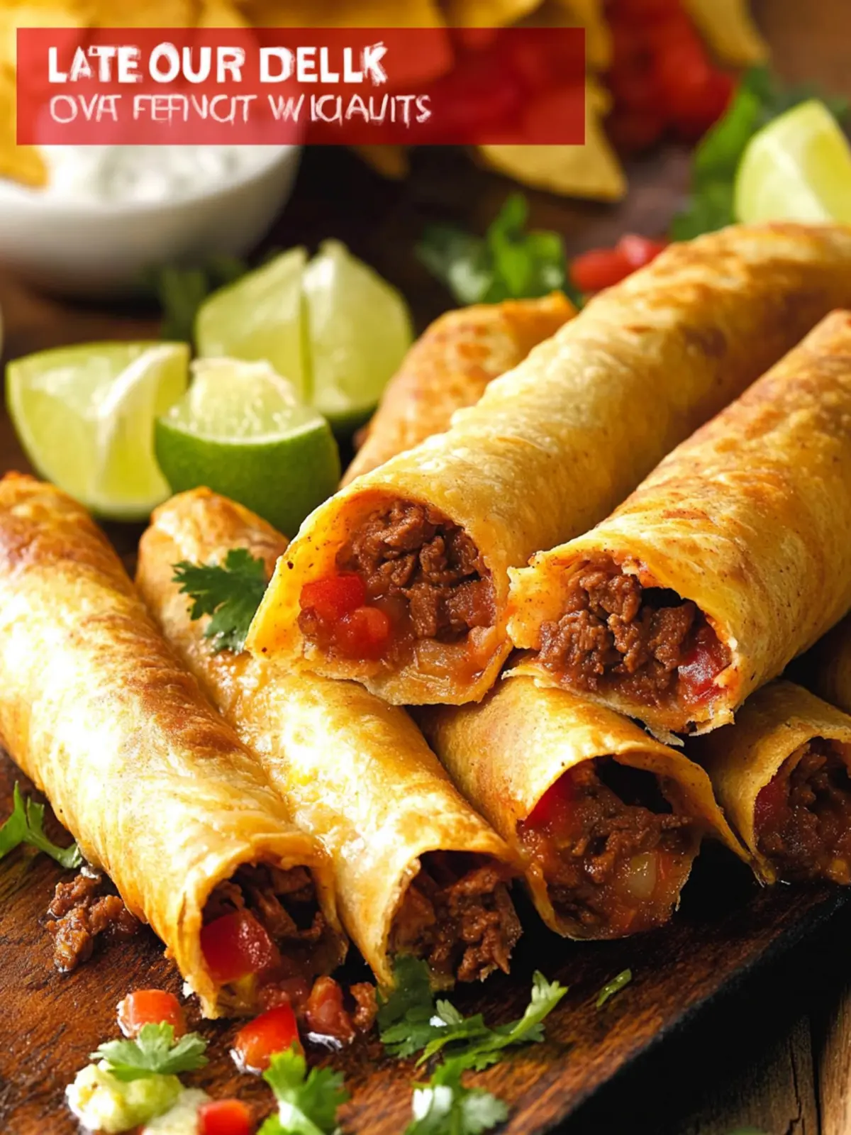 Beef Taquitos: Crispy, Flavorful, and Perfect for Meal Prep 2 Beef Taquitos
