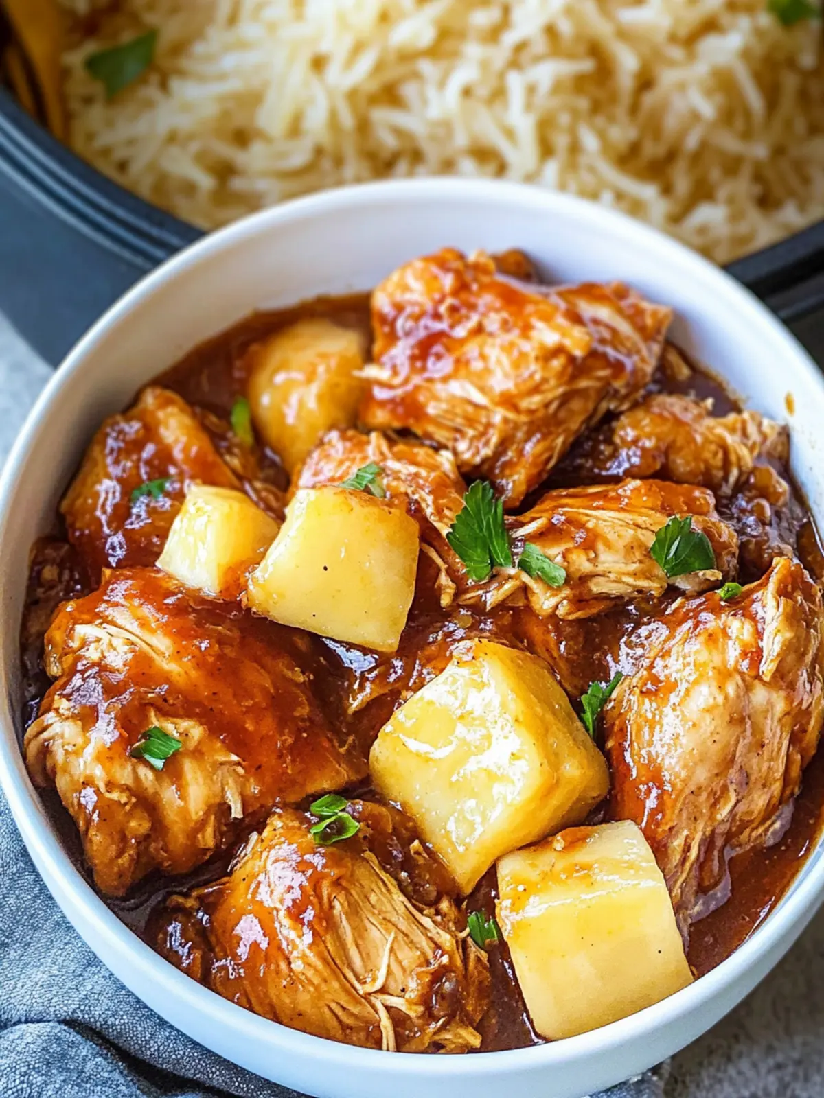 Slow Cooker Hawaiian Barbecue Chicken: 5 Ingredients for Bliss 5 Slow Cooker Hawaiian Barbecue Chicken: 5 Ingredients!