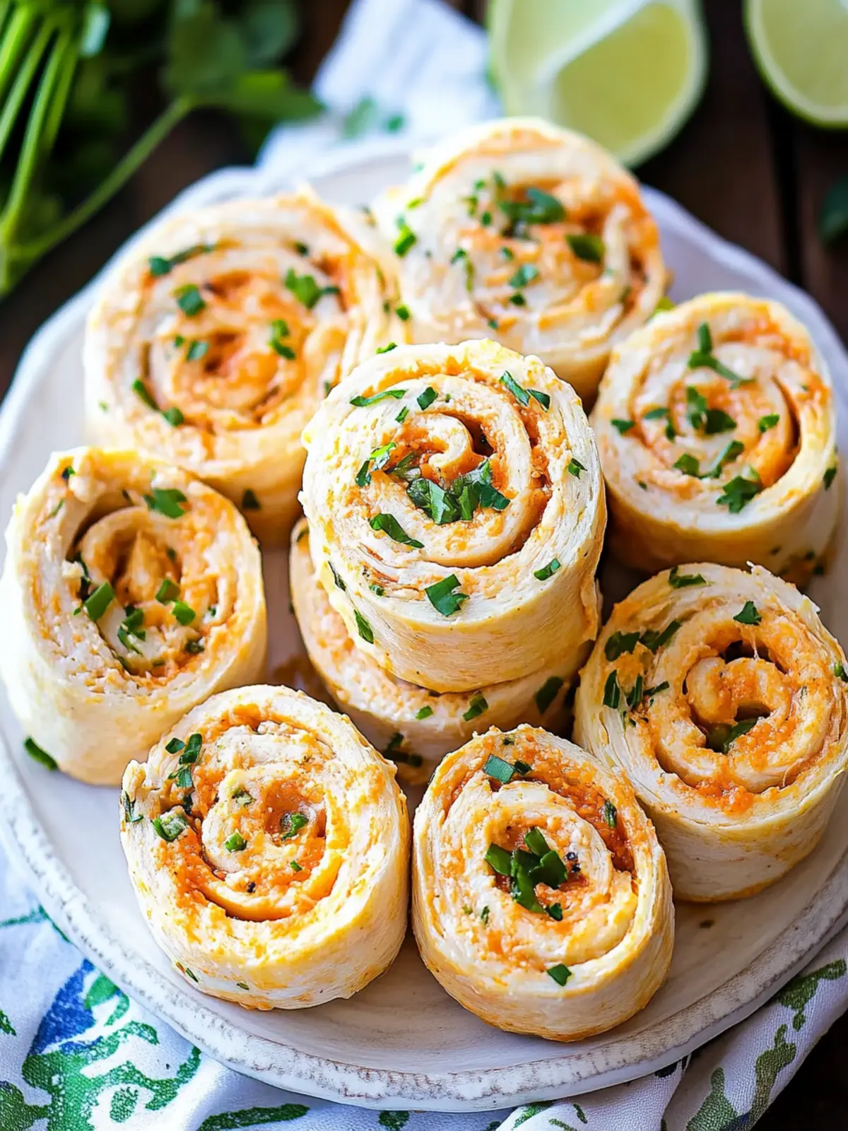 Delicious Buffalo Chicken Pinwheels: Quick Party Pleaser 3 Buffalo Chicken Pinwheels