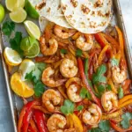 Sizzle Up Family Night with Sheet Pan Shrimp Fajitas 6 Sheet Pan Shrimp Fajitas
