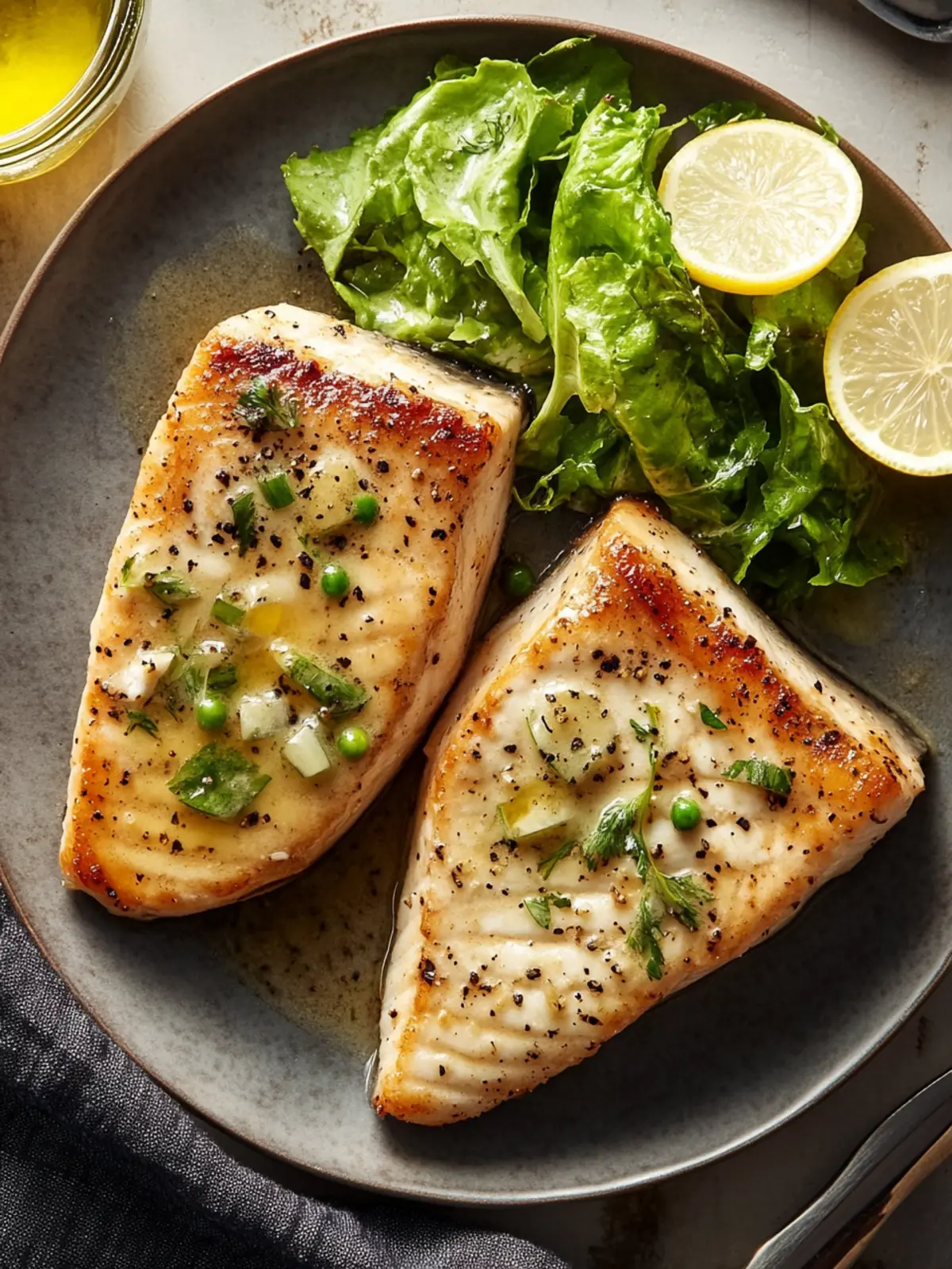 Swordfish Steaks With Peppercorn Butter for Quick Dinner Bliss 5 Swordfish Steaks With Peppercorn Butter