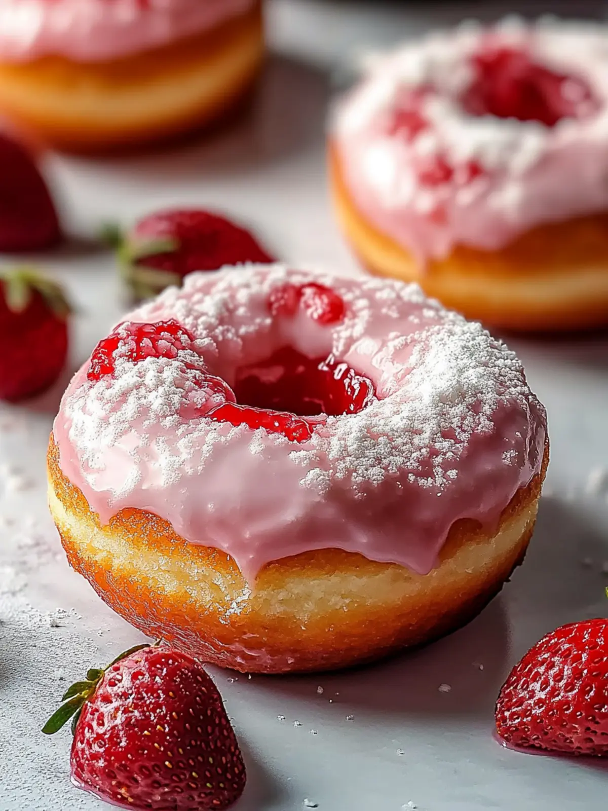Delicious Strawberry Cheesecake Donuts: Quick & Easy Bliss 2 Strawberry Cheesecake Donuts: Quick, Easy & Delicious!