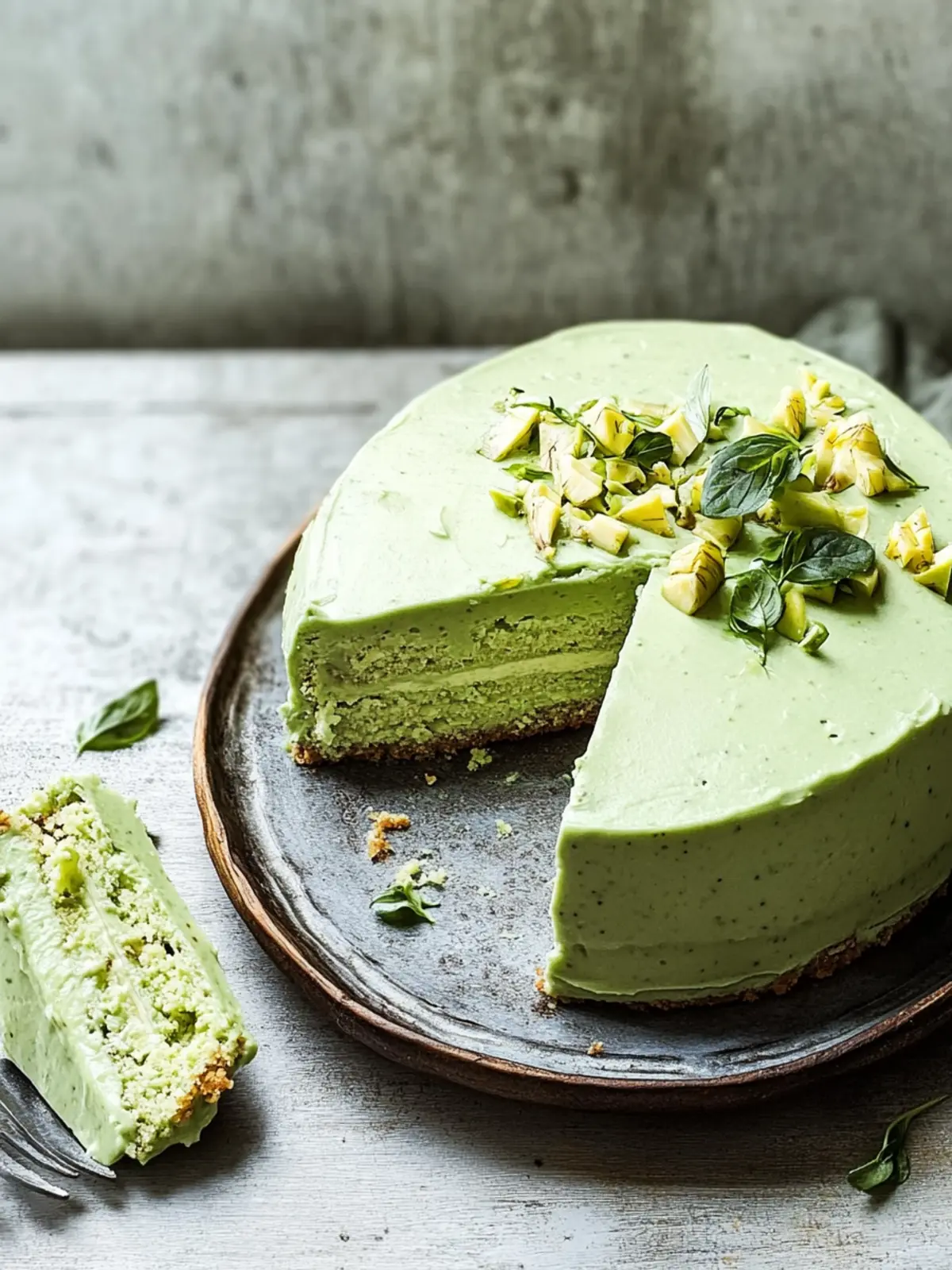 Delicious Frozen Avocado Cake: A Dreamy No-Bake Treat 3 Frozen Avocado Cake