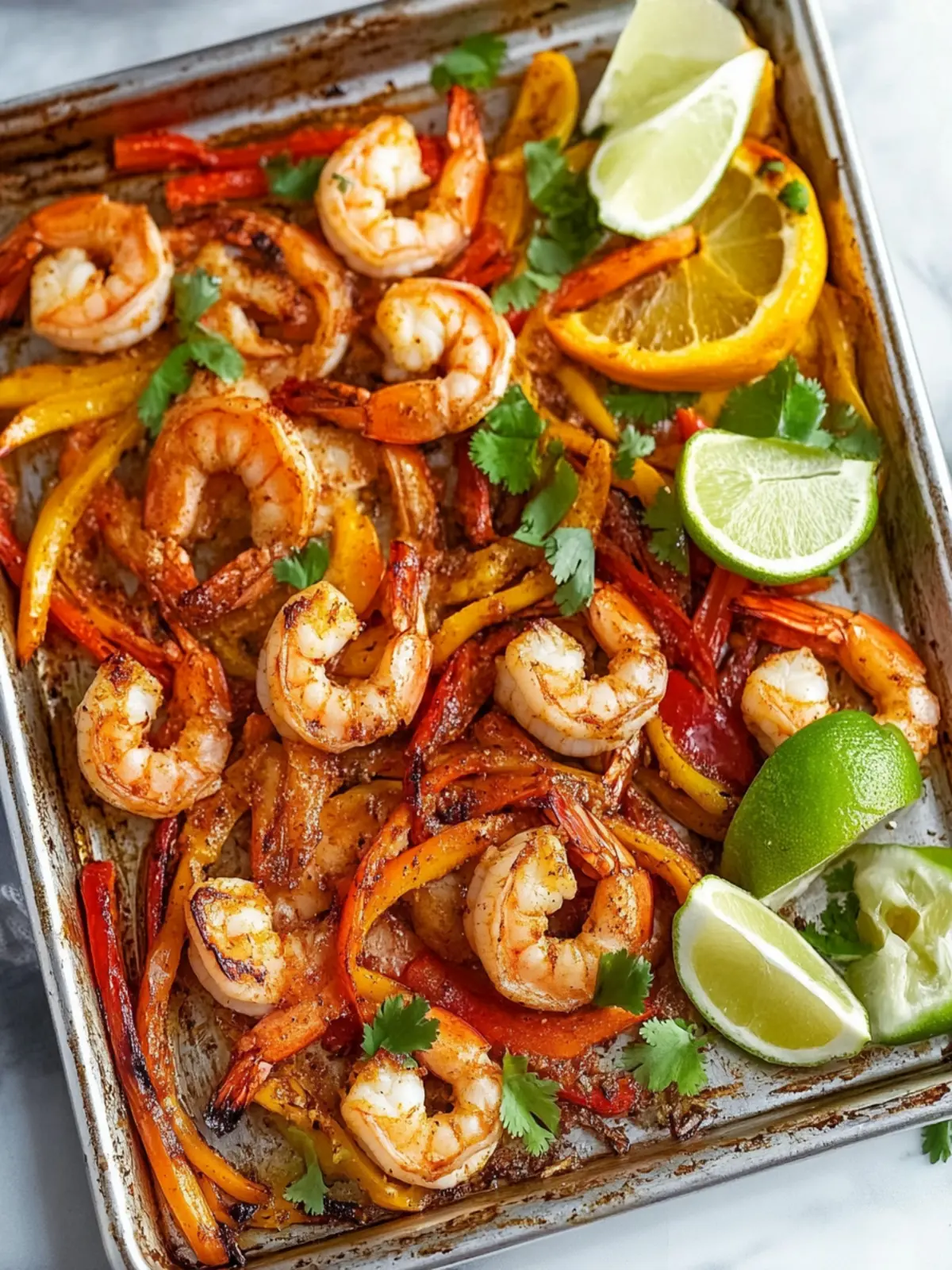 Sizzle Up Family Night with Sheet Pan Shrimp Fajitas 2 Sheet Pan Shrimp Fajitas