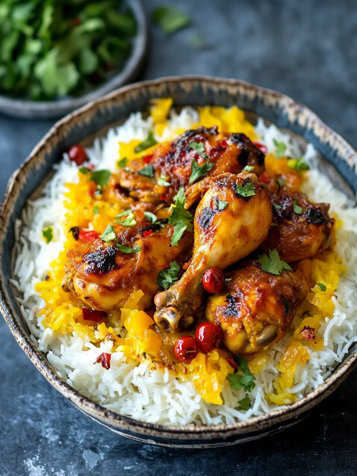Irresistible Persian Saffron Chicken Zereshk Polo Ba Morgh Recipe 5 Persian Saffron Chicken {Zereshk Polo Ba Morgh}