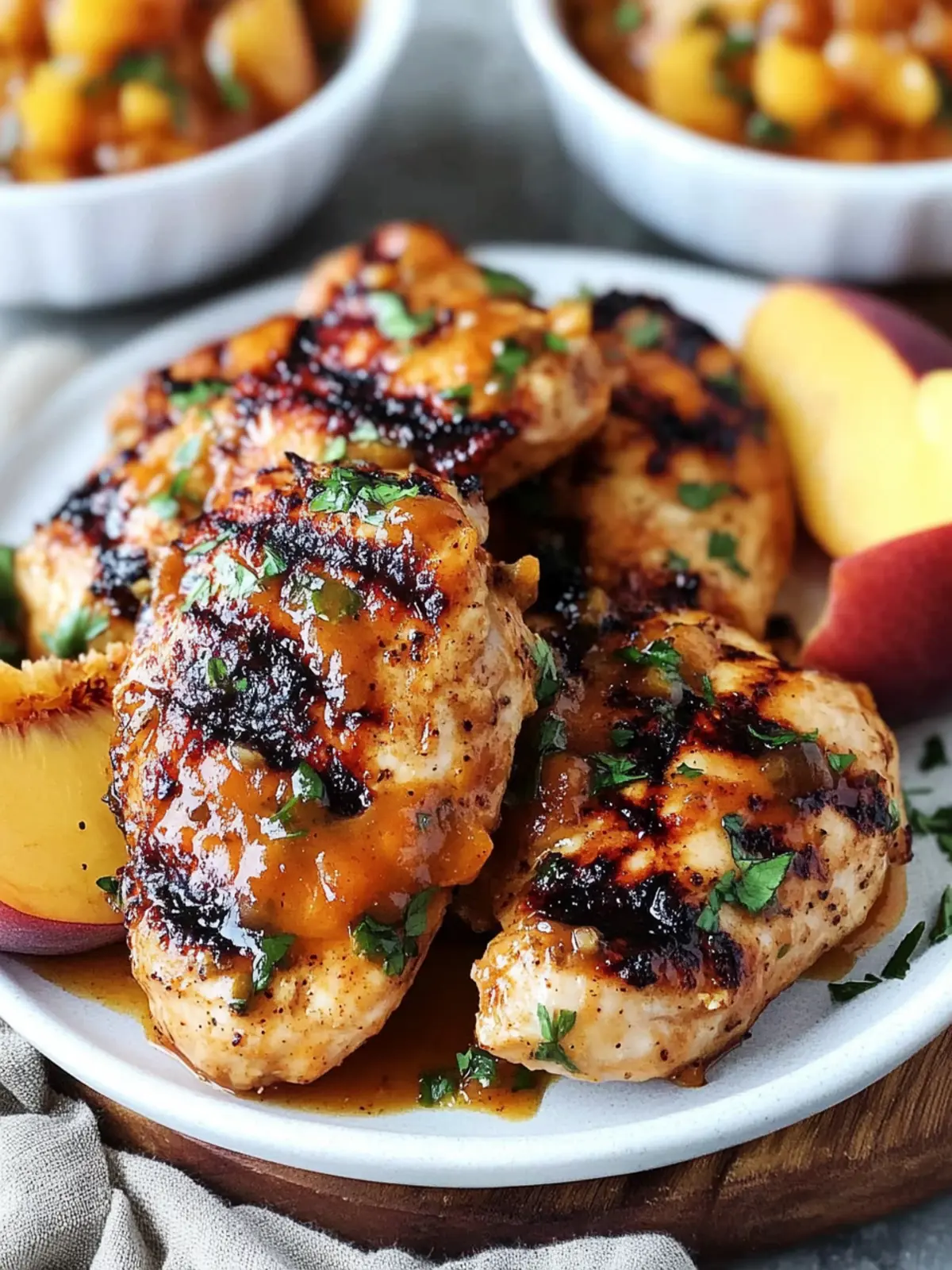 Sweet and Smoky Grilled Chicken with Peach Chipotle Sauce Delight 2 Sweet and Smoky Grilled Chicken with Peach Chipotle Sauce