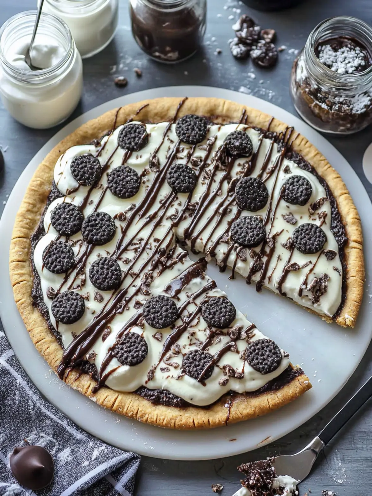 Irresistible Cookies & Cream Dessert Pizza for Sweet Moments 4 Cookies & Cream Dessert Pizza