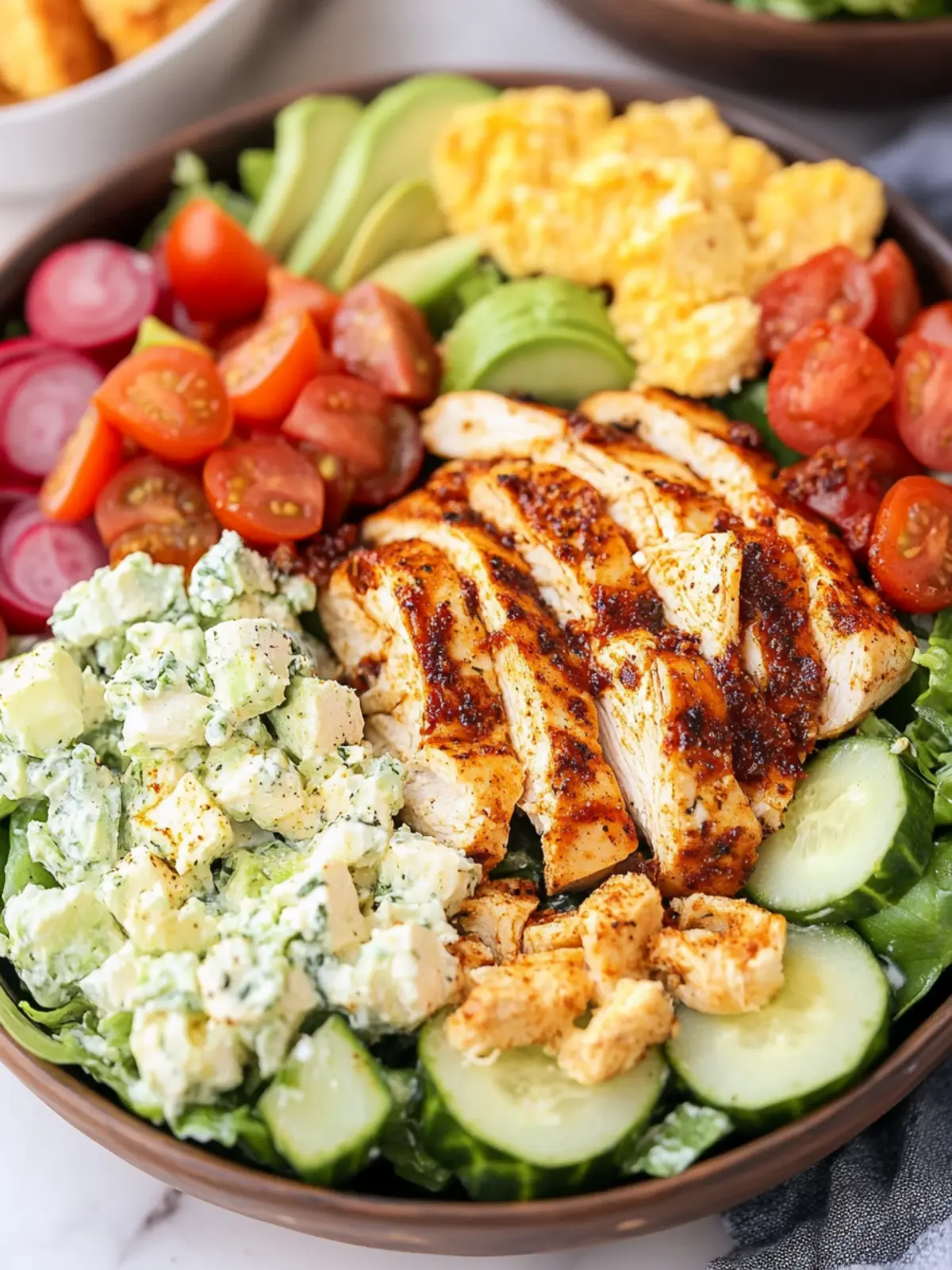 Delicious Blackened Chicken Cobb Salad for Perfect Meal Prep 4 Blackened Chicken Cobb Salad