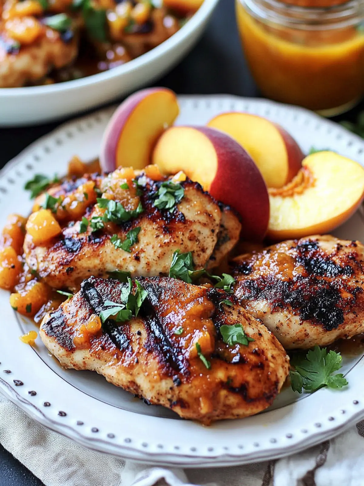 Sweet and Smoky Grilled Chicken with Peach Chipotle Sauce Delight 4 Sweet and Smoky Grilled Chicken with Peach Chipotle Sauce