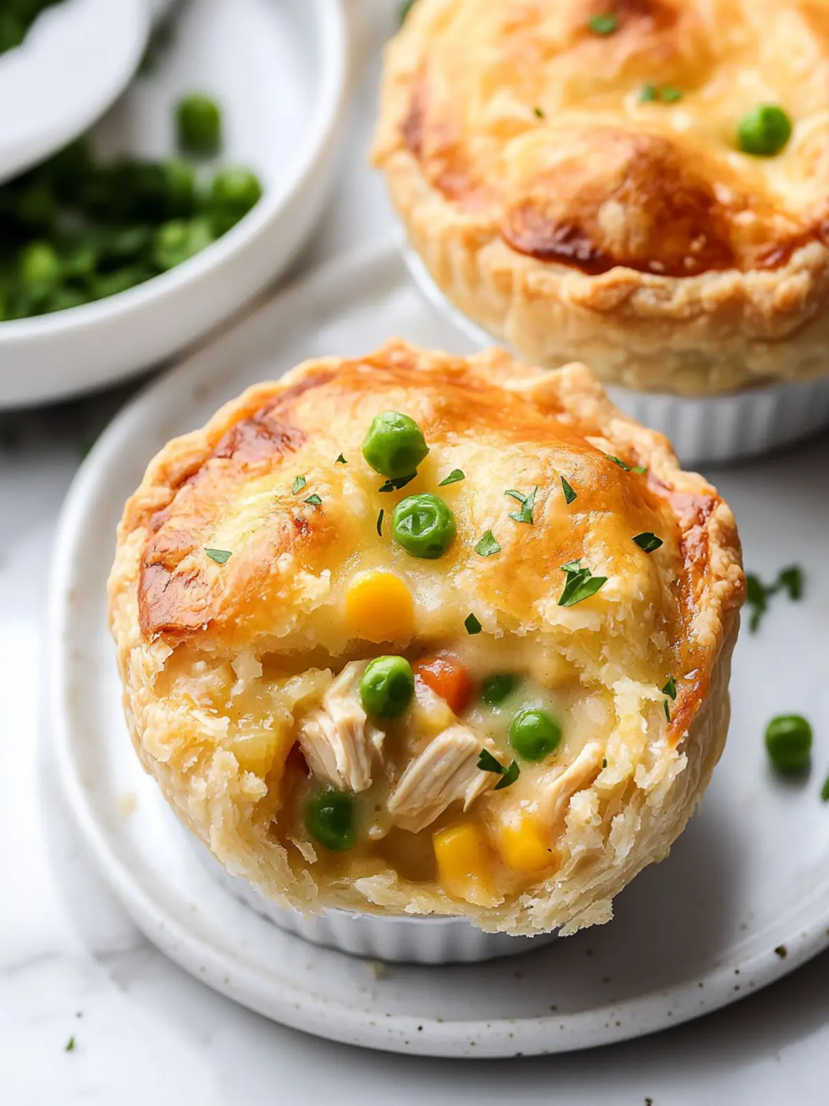 Mini Chicken Pot Pies: Cozy Comfort in Every Flavorful Bite 2 Mini Chicken Pot Pies